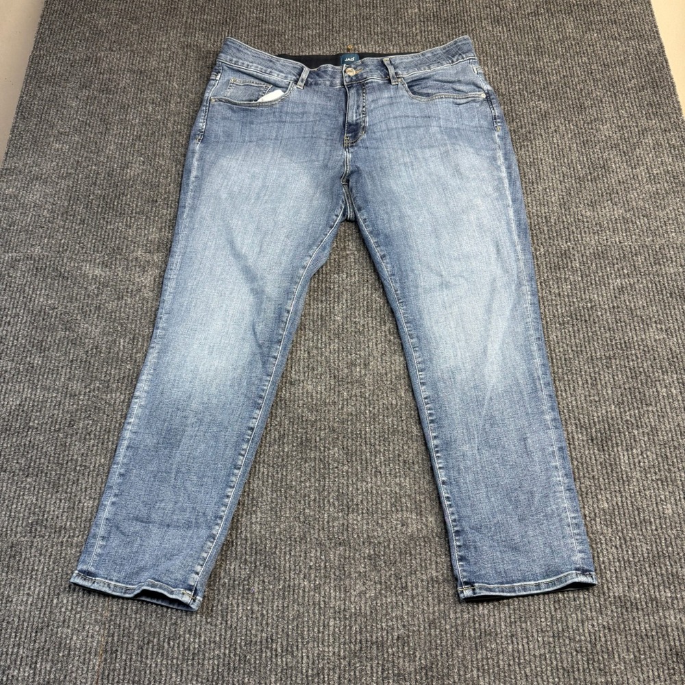 Jag Carter Girlfriend Jeans 20W Christopher Blue Mid Rise Straight Leg JE2967ECF